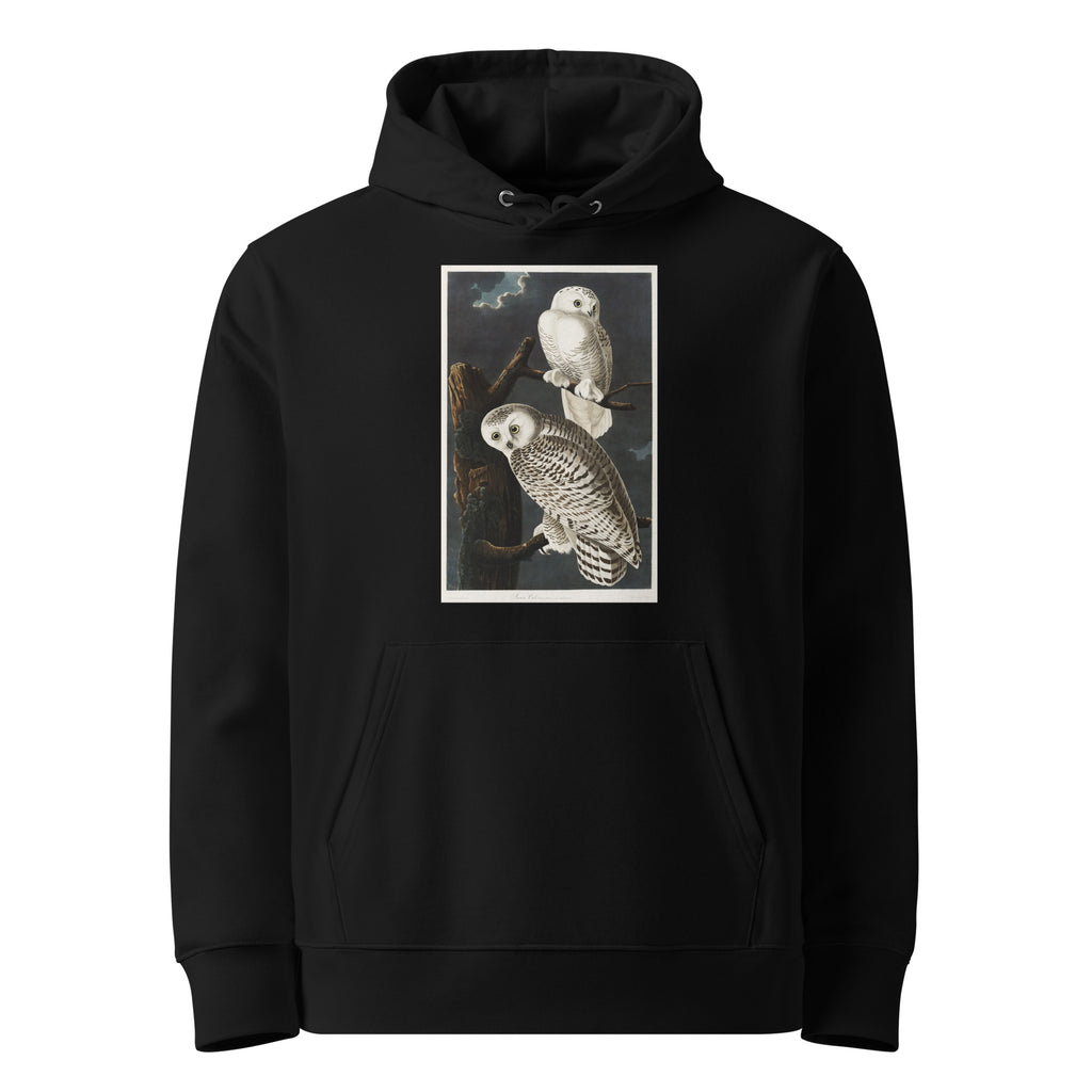 Black Hoodie Snowy Owl Premium