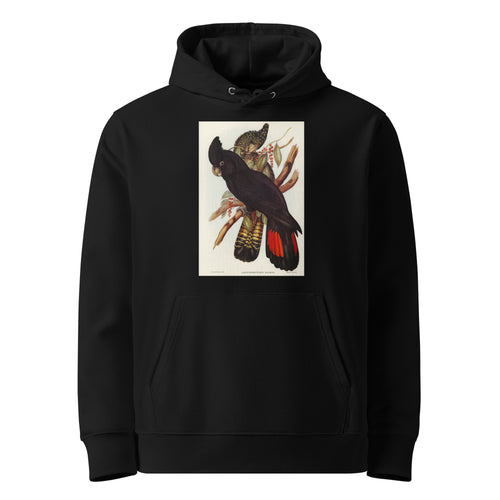 Black Hoodie Banksian Cockatoo Calyptorhynchus Banksii Illustrated - Elizabeth Gould 1804 Premium