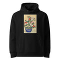 Black Hoodie Blooming Azalea In Blue Pot - Ohara Koson 1920 Premium