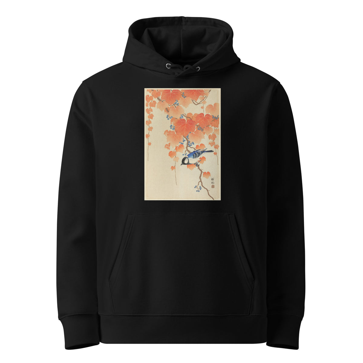 Black Hoodie Great Tit On Paulownia Branch - Ohara Koson 1925 Premium