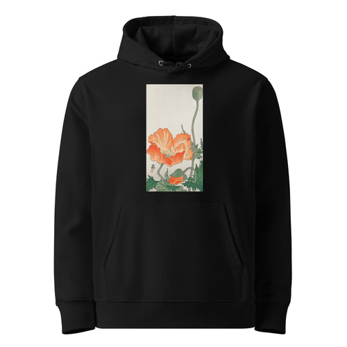 Black Hoodie Birds And Plants - Ohara Koson 1900 Premium