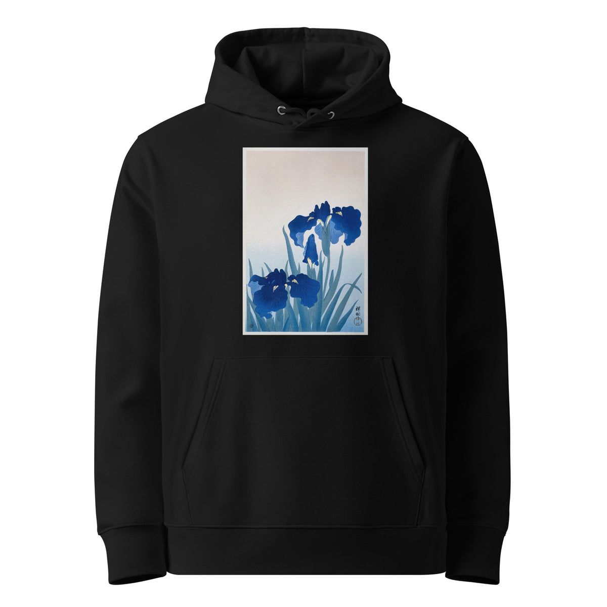 Black Hoodie Iris Flowers - Ohara Koson 1925 Premium