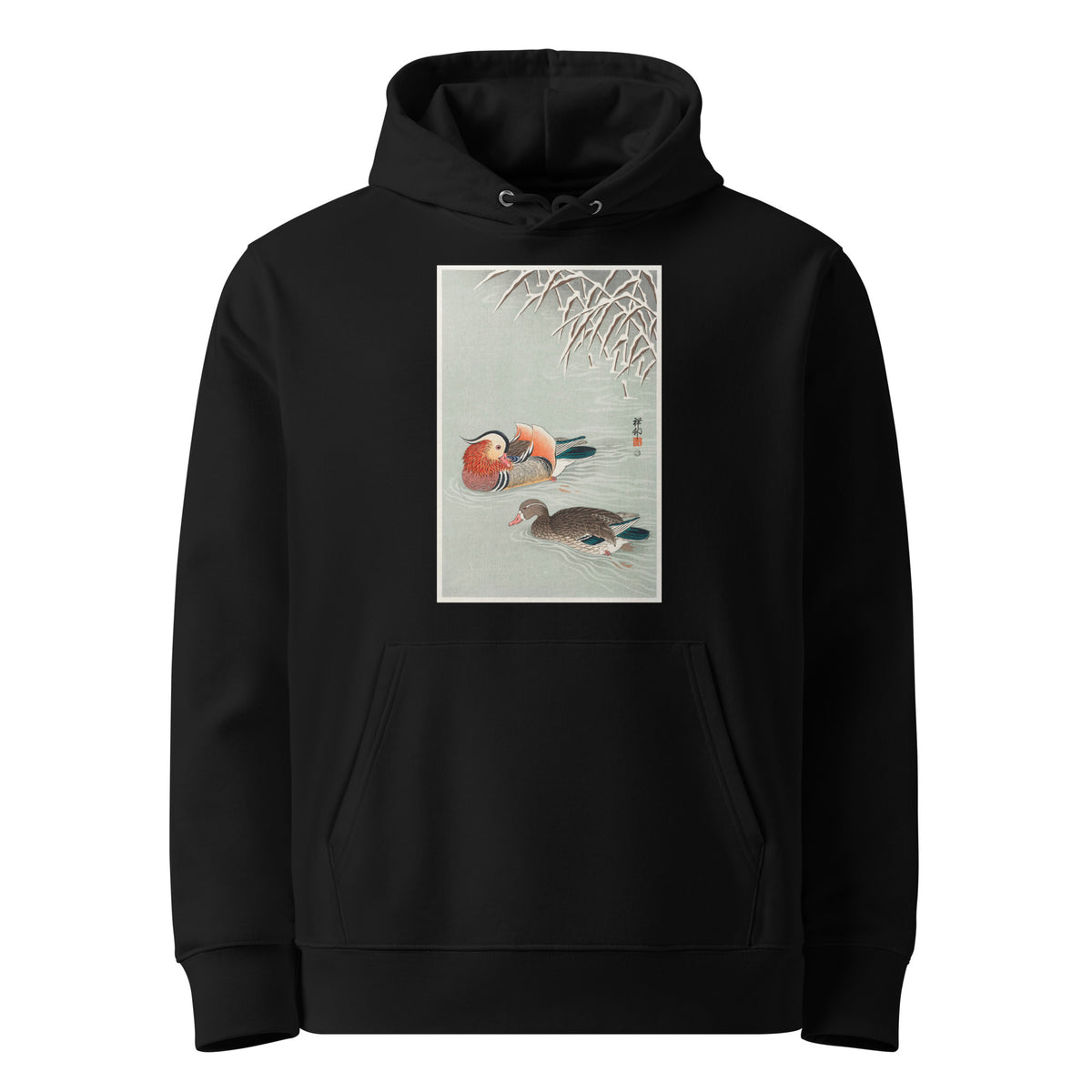 Black Hoodie Mandarin Ducks - Ohara Koson 1925 Premium