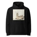 Black Hoodie Couple Of Deers - Ohara Koson 1900 Premium