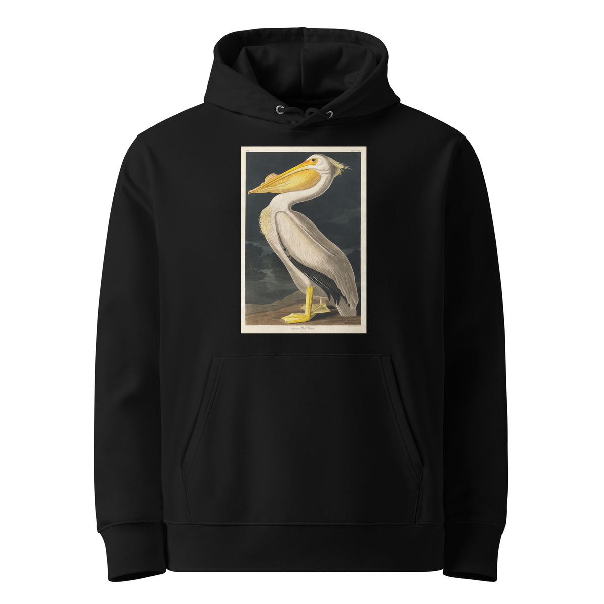 Black Hoodie American White Pelican Premium