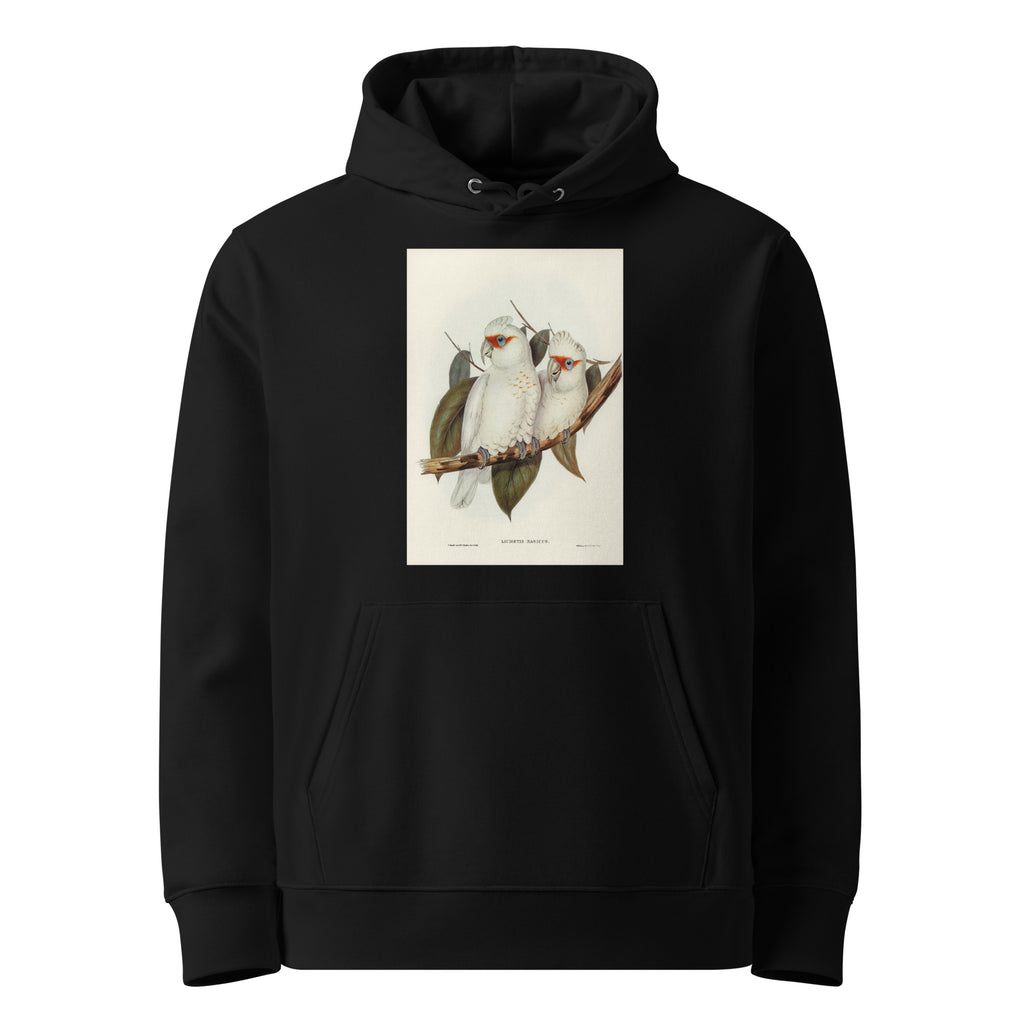 Black Hoodie Long-Billed Cockatoo Licmetis Nasicus Illustrated - Elizabeth Gould 1804 Premium