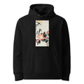 Black Hoodie Great Tit On Branch With Pink Flowers - Ohara Koson 1900 Premium