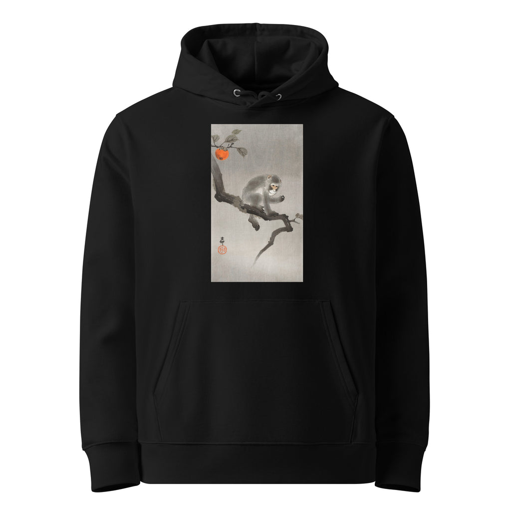 Black Hoodie Monkey In Cockatoo - Ohara Koson 1900 Premium