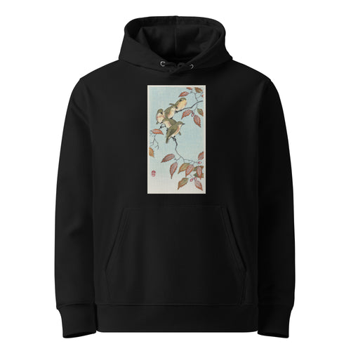 Black Hoodie Birds On A Branch - Ohara Koson 1900 Premium