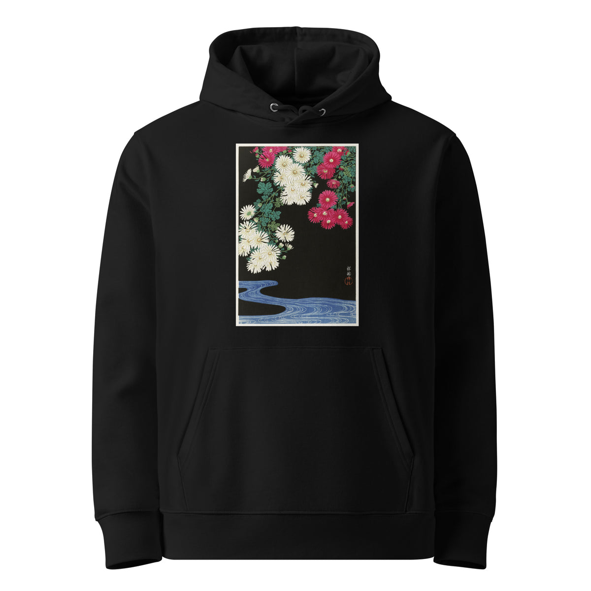 Black Hoodie Chrysanthemums - Ohara Koson 1925 Premium
