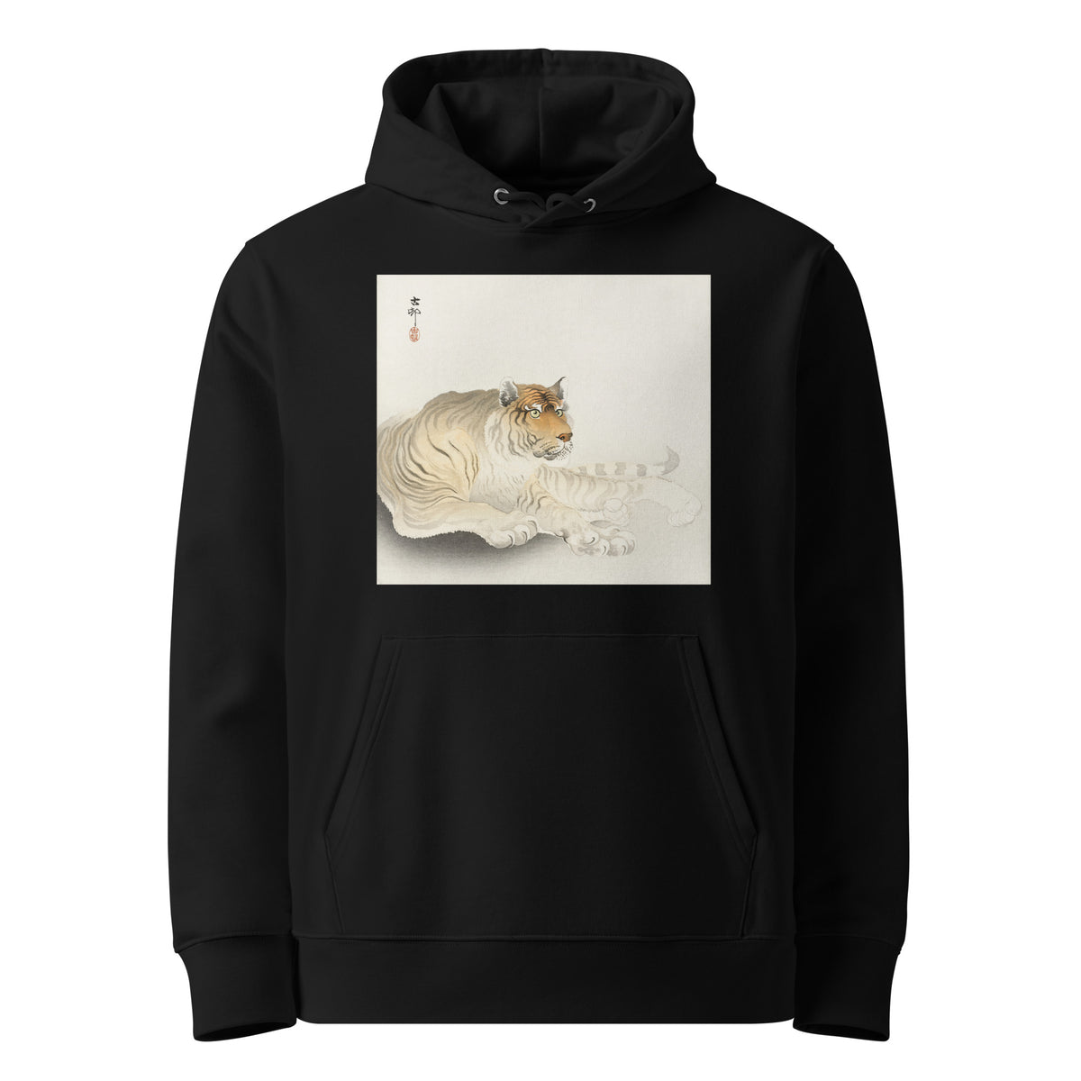 Black Hoodie Tiger - Ohara Koson 1900 Premium