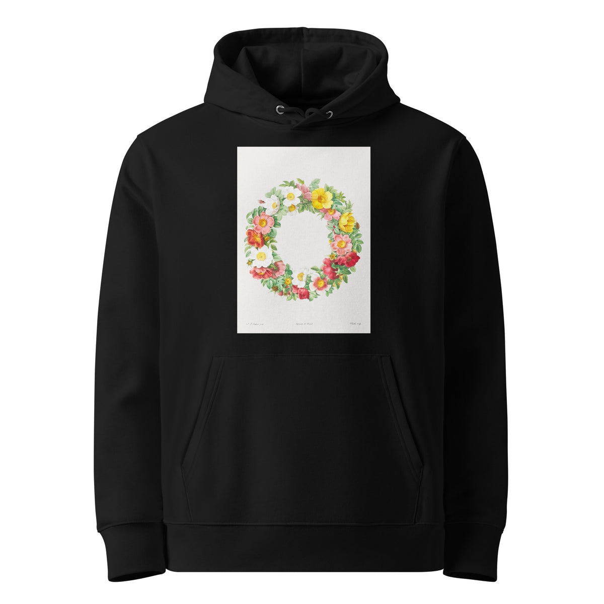 Black Hoodie Roses Premium