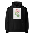Black Hoodie Italian Damask Rose Also Known As The Four Seasons Of Italy Rosa Damascena Italica Premium