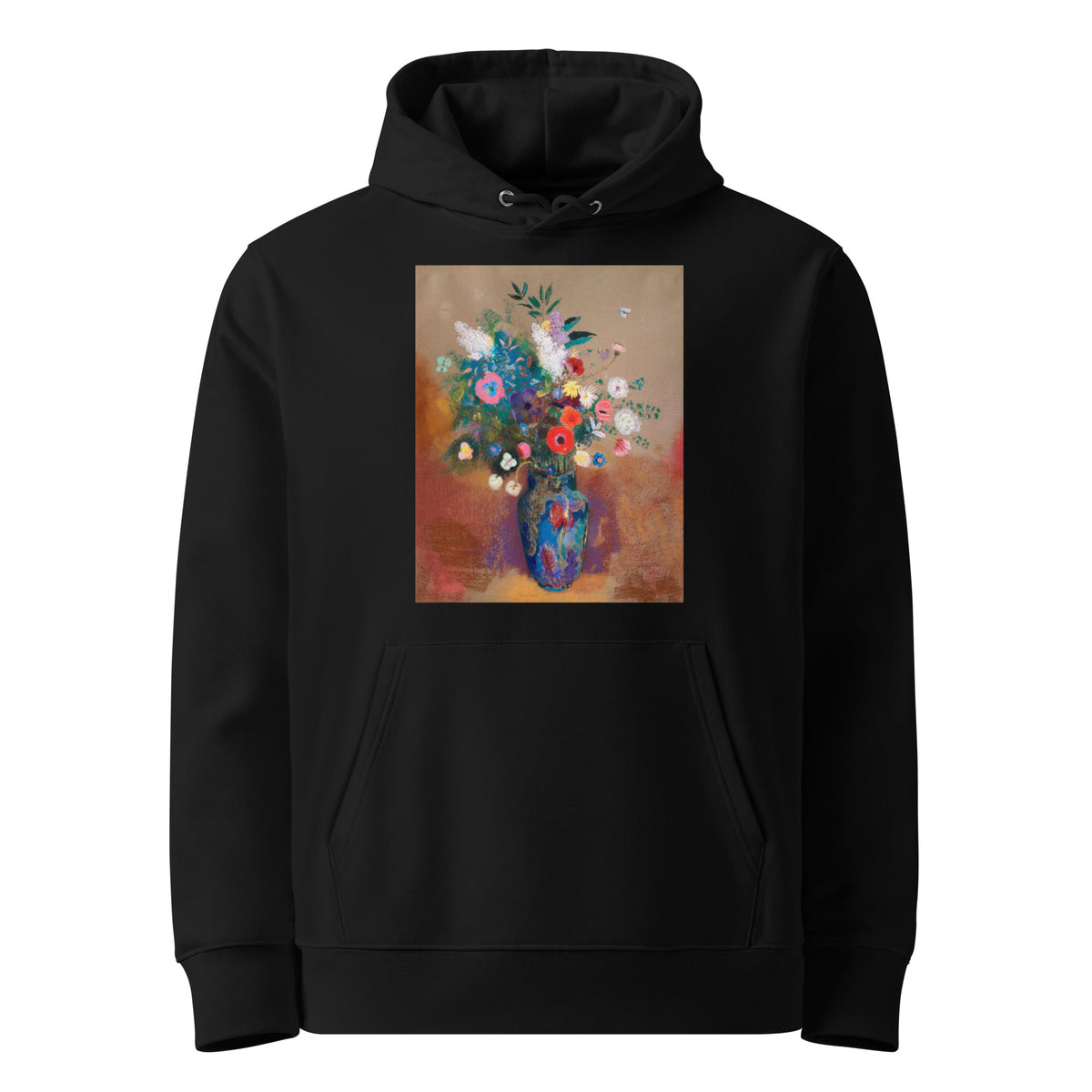 Black Hoodie Bouquet Of Flowers 1900 1905 Premium