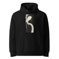 Black Hoodie Heron In Snow Premium