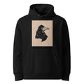Black Hoodie Raven Head Print In High Resolution Premium