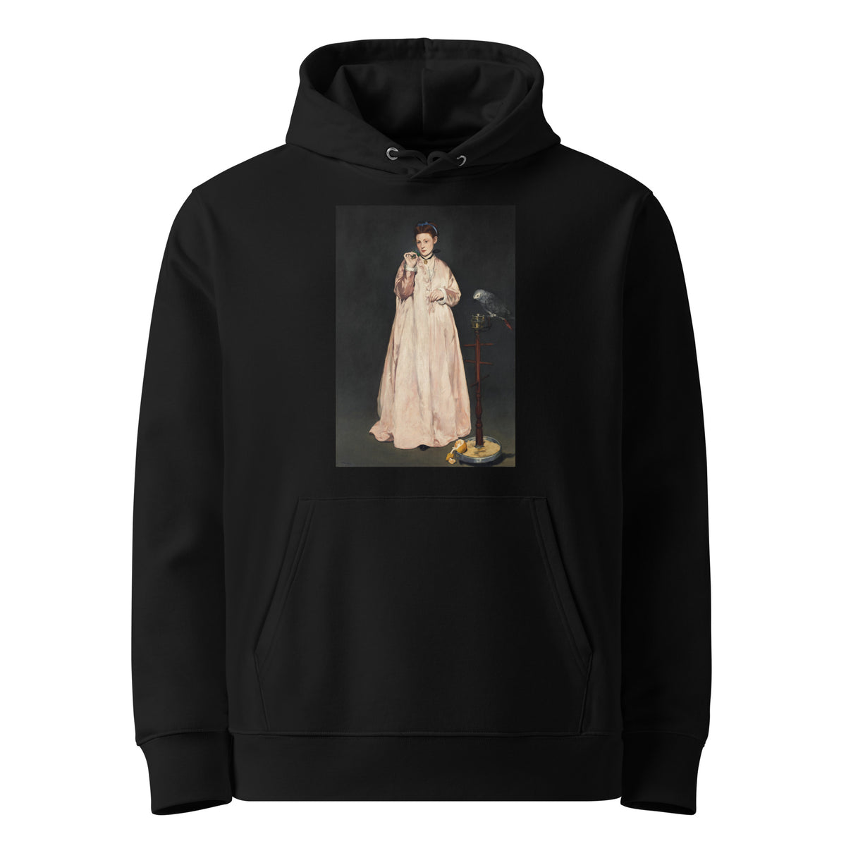 Black Hoodie Young Lady In 1866 Painting In High Resolution Premium