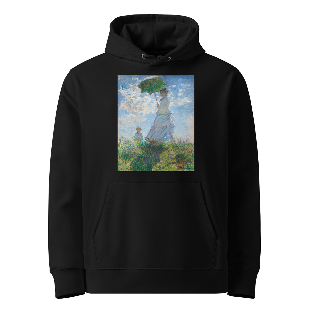 Black Hoodie Claude Monet S Madame Monet And Her Son Woman With A Parasol Famous Painting Premium