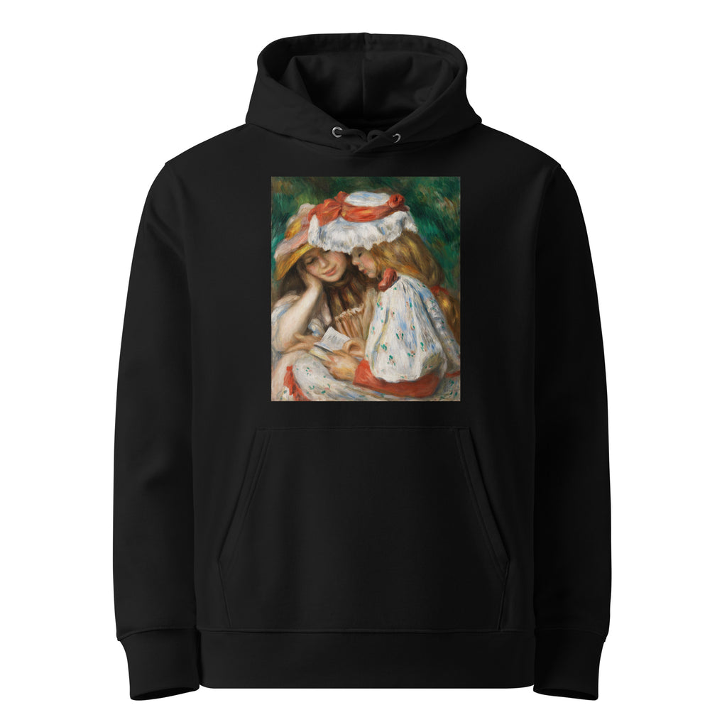 Black Hoodie Two Girls Reading C 1890 1891 Premium