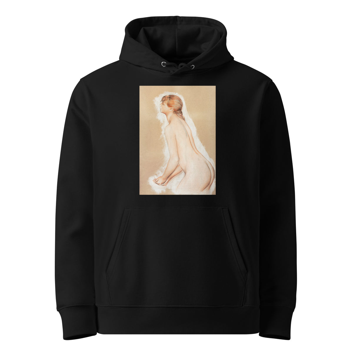 Black Hoodie Splashing Figure Study For The Large Bathers Premium