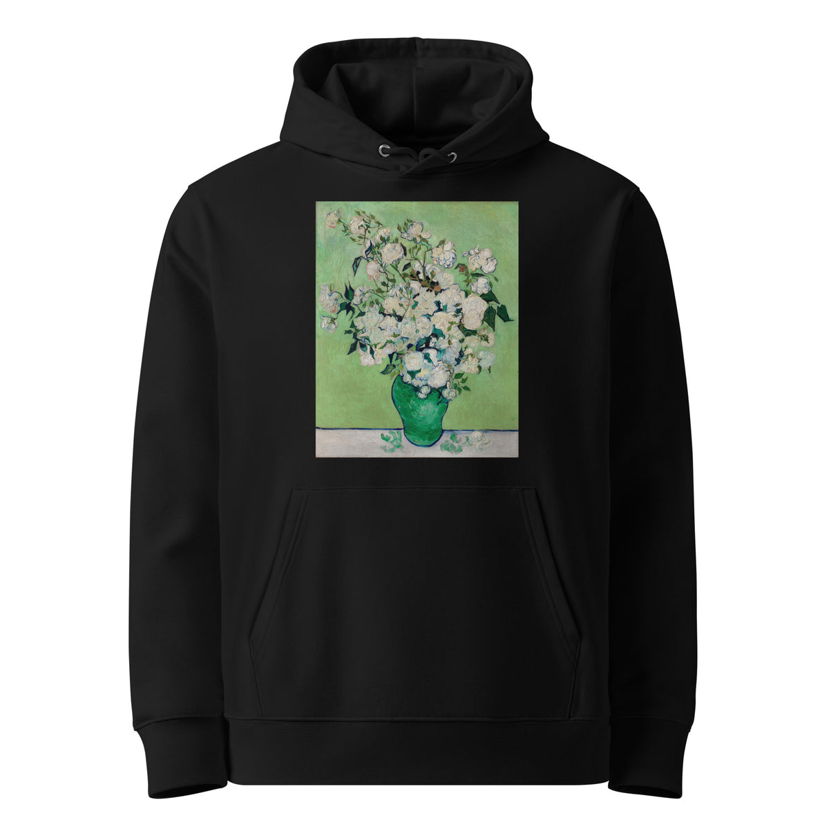 Black Hoodie Roses Van Gogh Met Premium