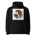 Black Hoodie Stained Glass Fouquet Mucha III Premium