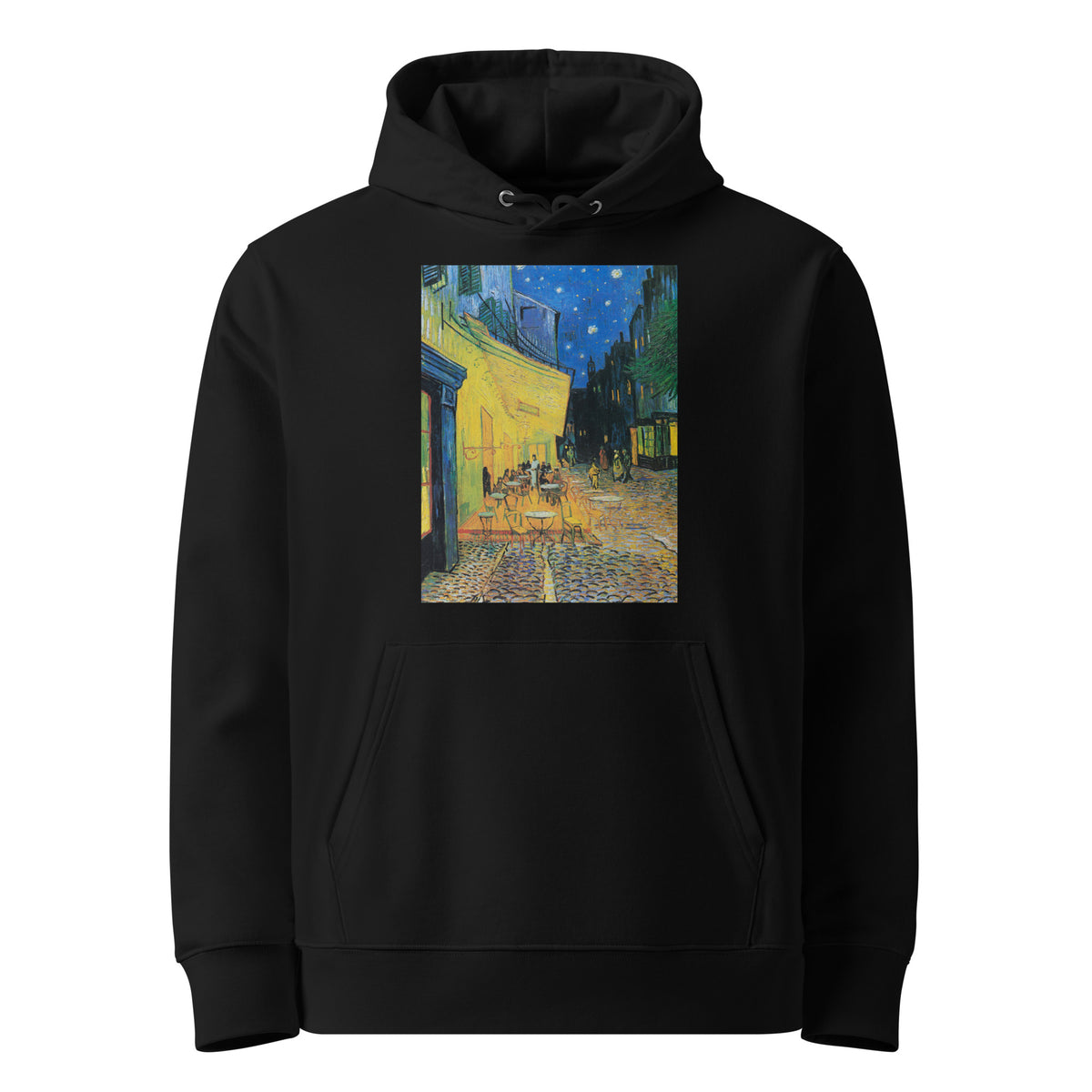 Black Hoodie Vincent Van Gogh S Cafe Terrace At Night Famous Painting Premium