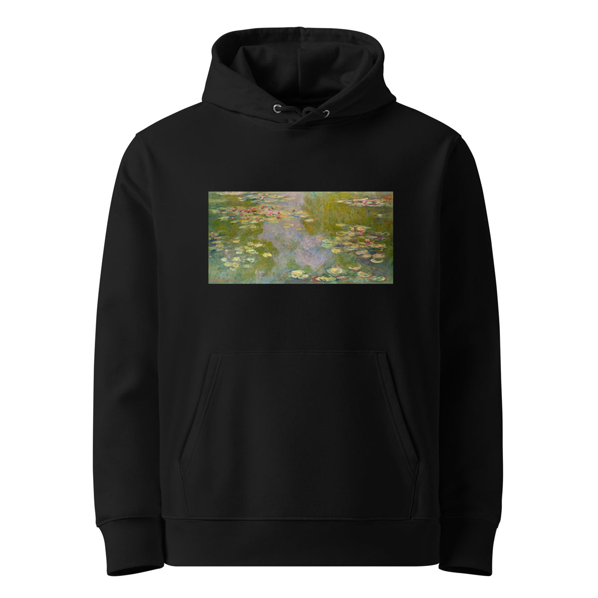 Black Hoodie Water Lilies Premium