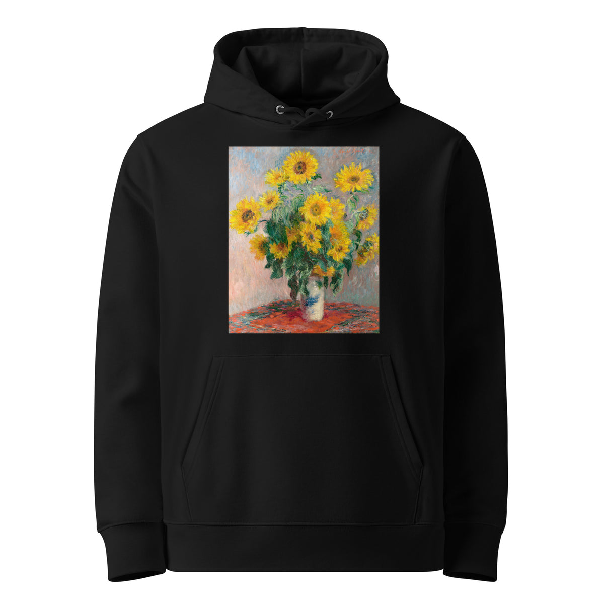 Black Hoodie Bouquet Of Sunflowers Premium