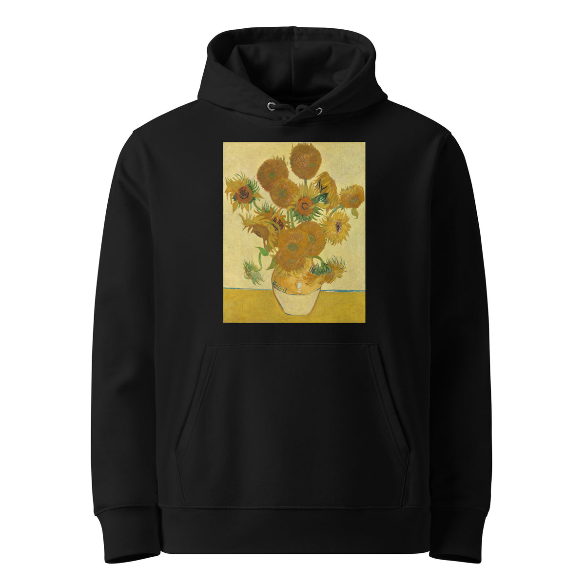 Black Hoodie Vincent Van Gogh S Sunflowers Famous Still Life Painting Premium