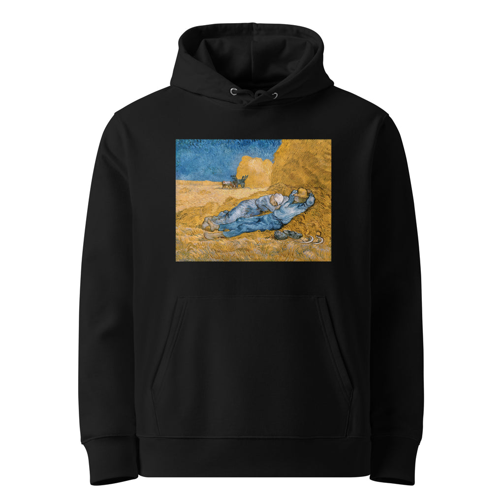 Black Hoodie Vincent Van Gogh S The Siesta Famous Painting Premium