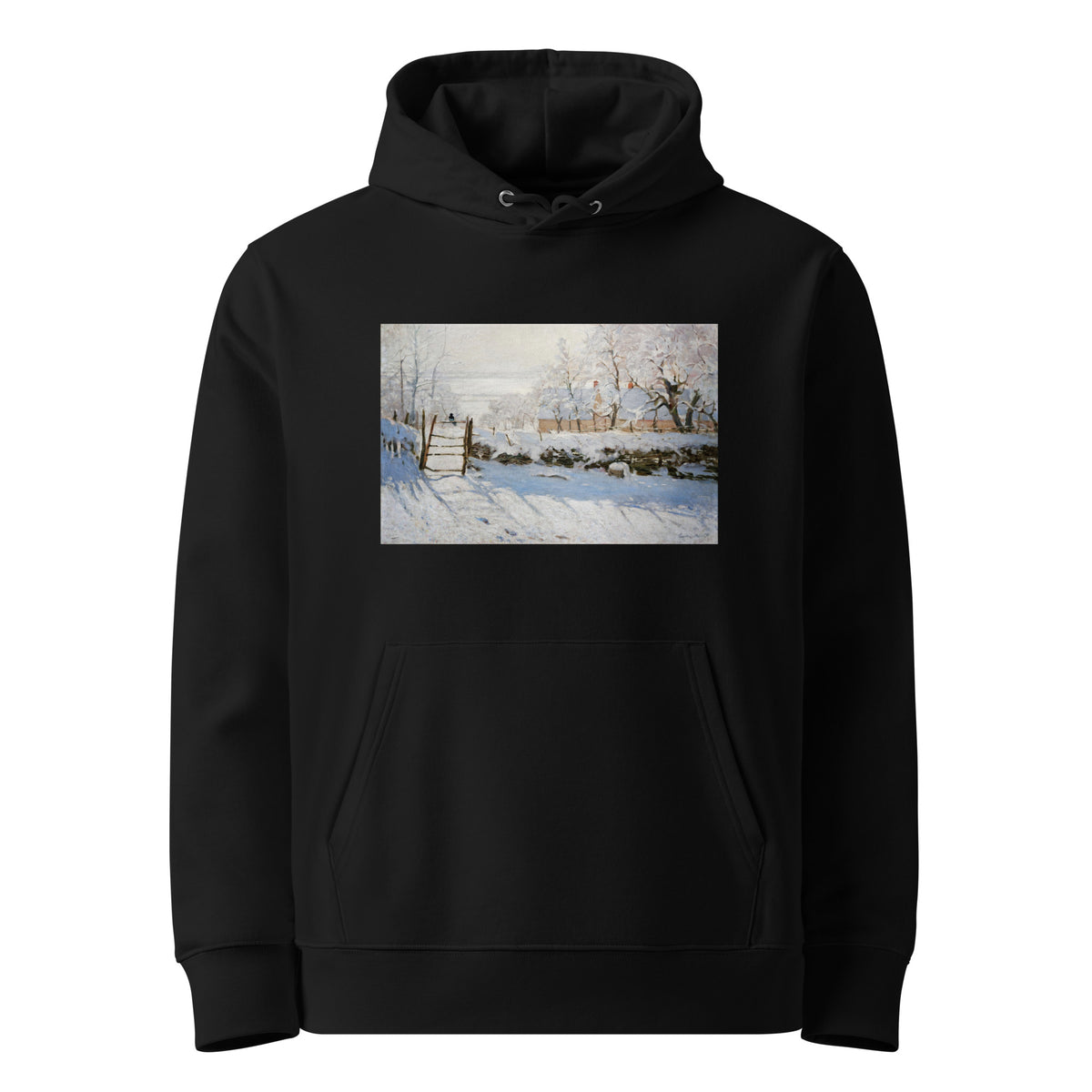 Black Hoodie Claude Monet S The Magpie Famous Painting Premium