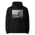 Black Hoodie Claude Monet S Seascape Storm Famous Painting Premium