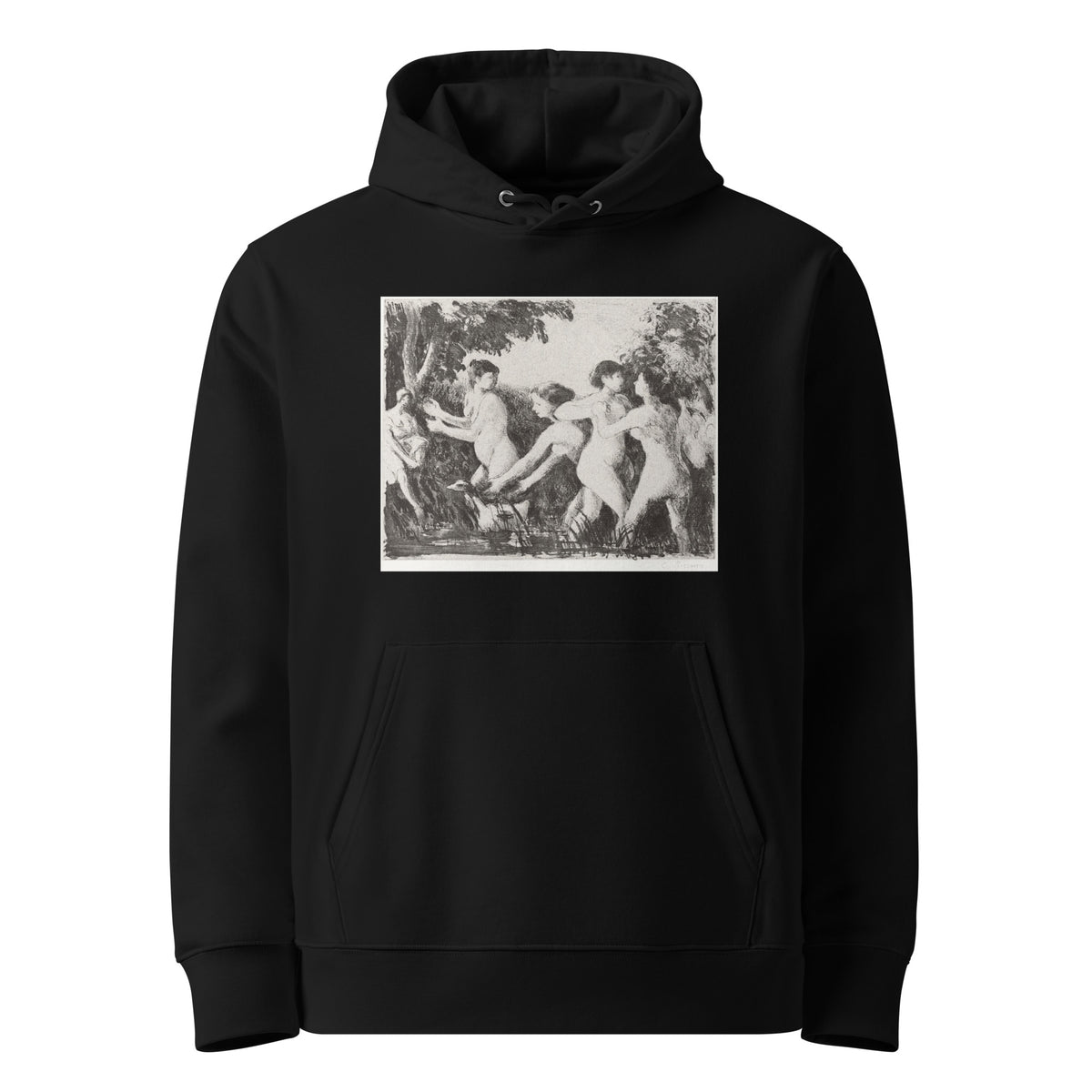 Black Hoodie Bathers Wrestling Premium