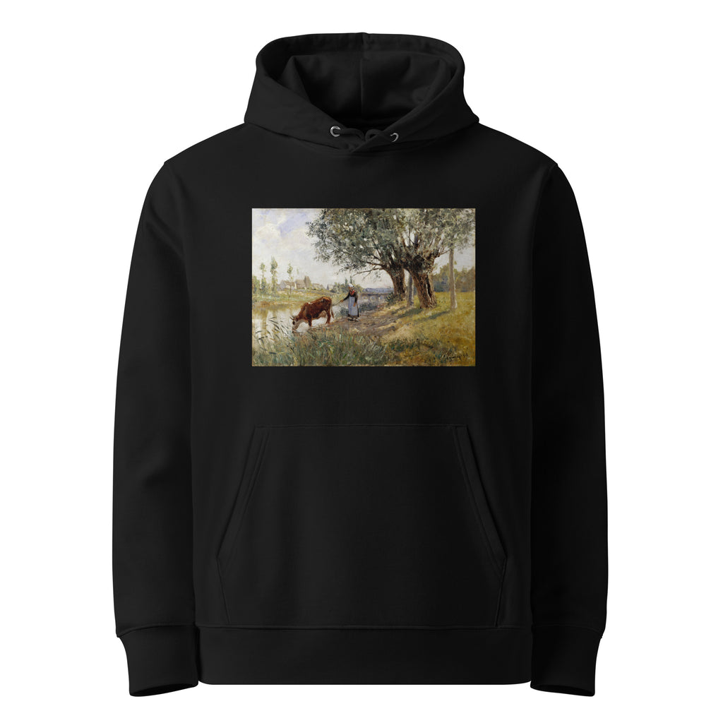 Black Hoodie Countryside Near Grez-Sur-Loing Painting In High Resolution Premium