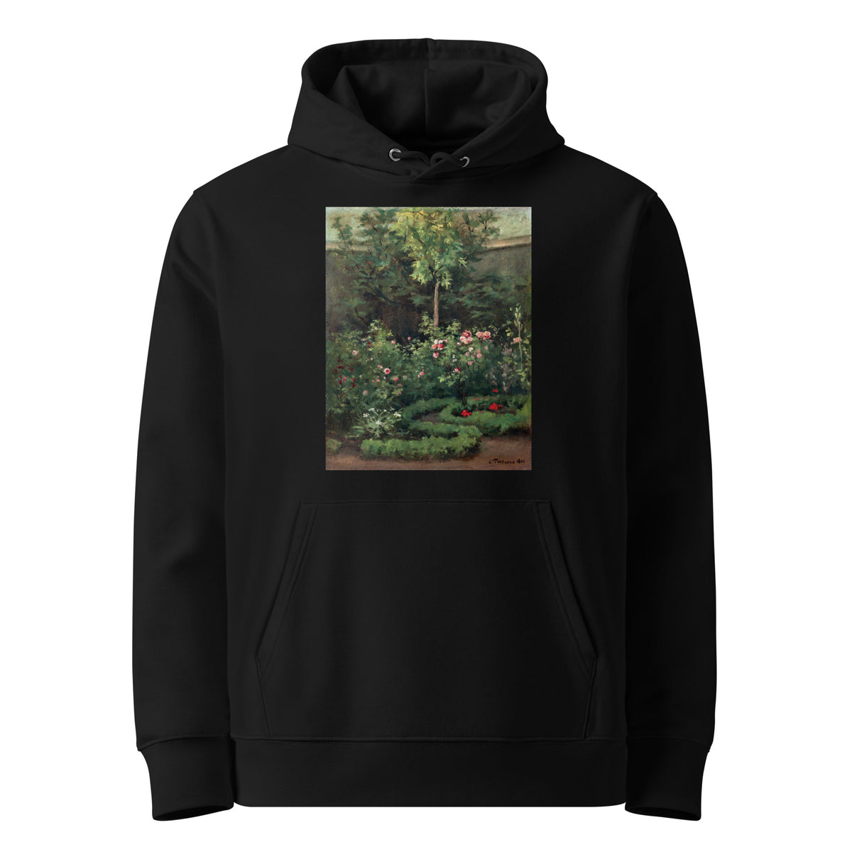 Black Hoodie A Rose Garden Premium