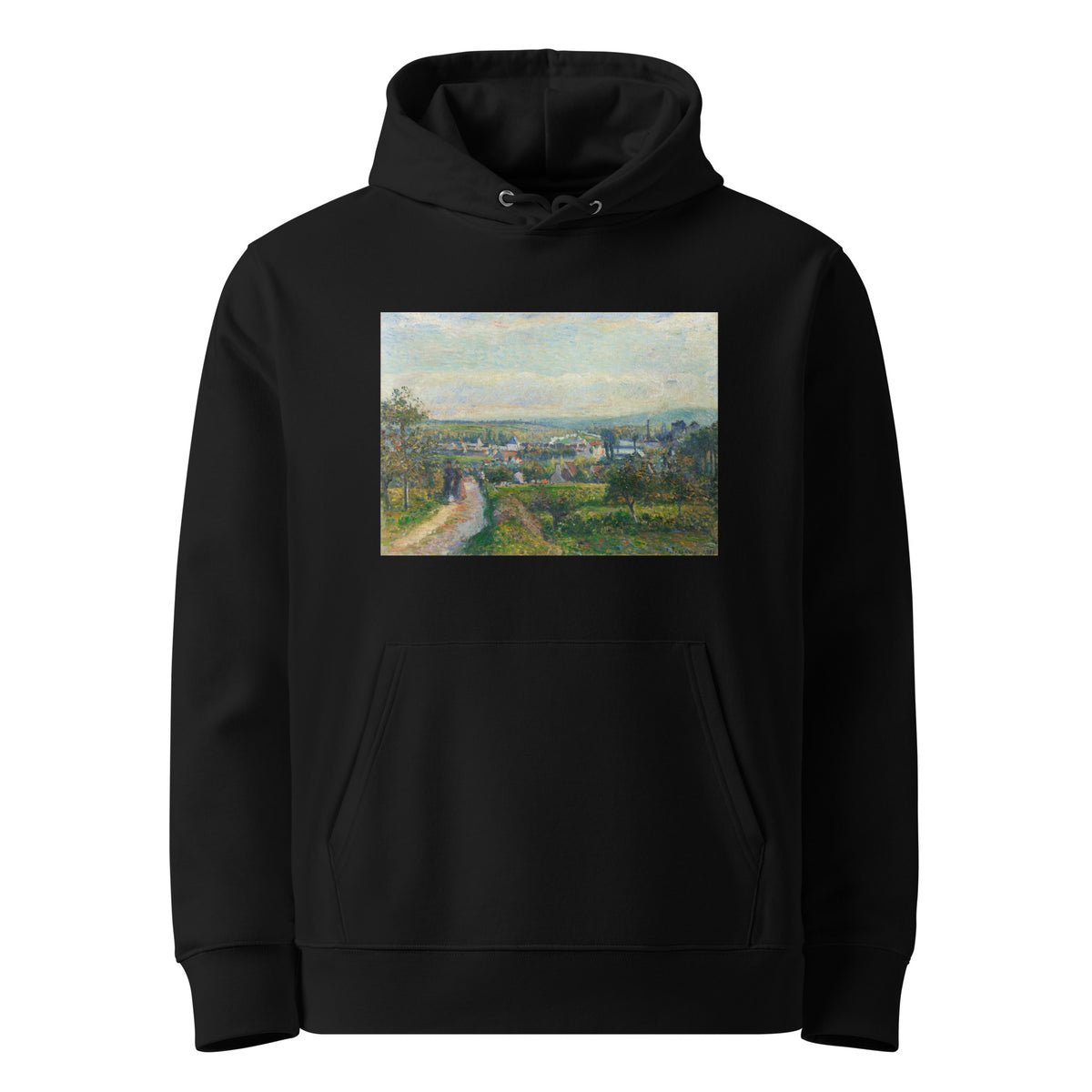 Black Hoodie View Of Saint-Ouen-L Aumone Premium