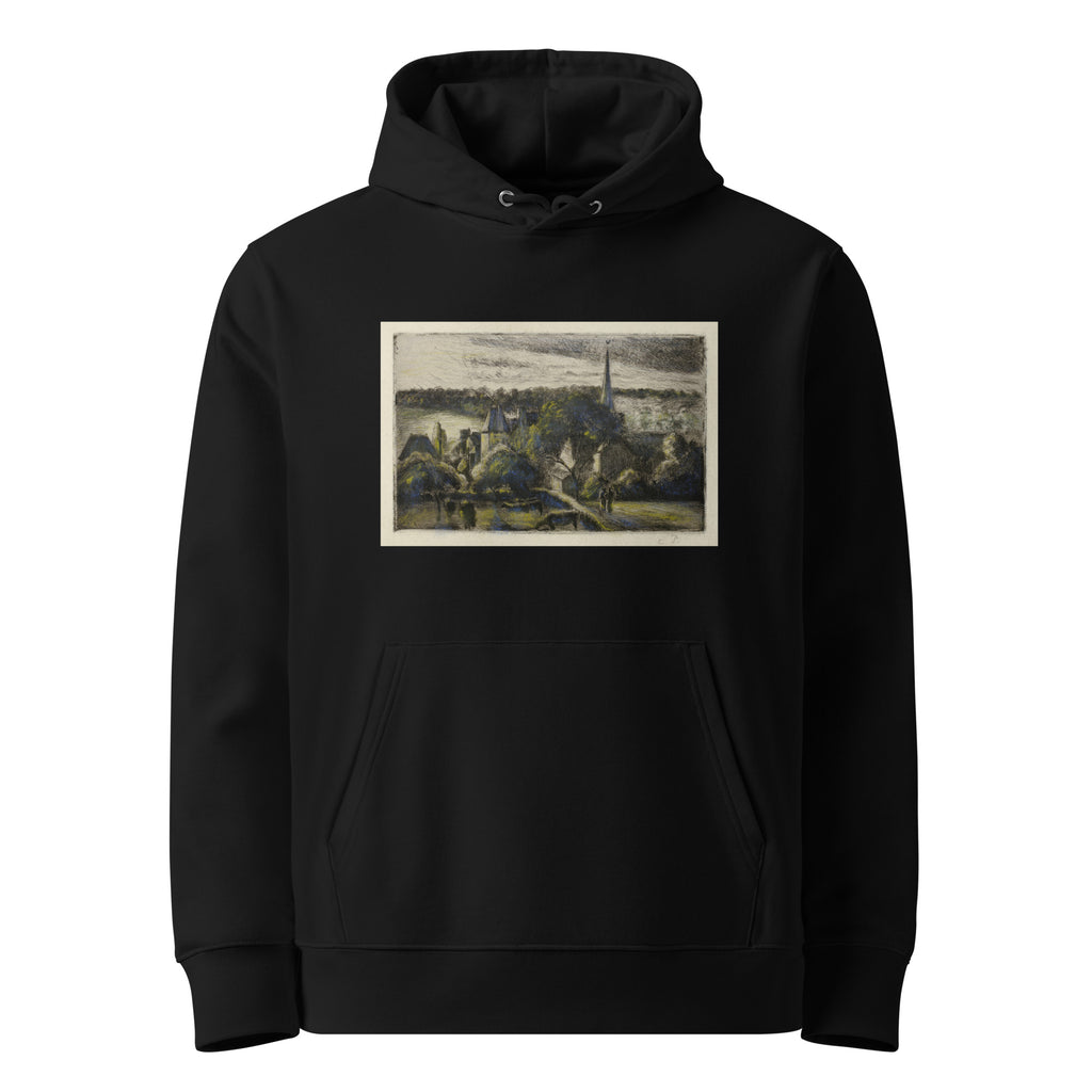 Black Hoodie Church And Farm At Eragny Premium