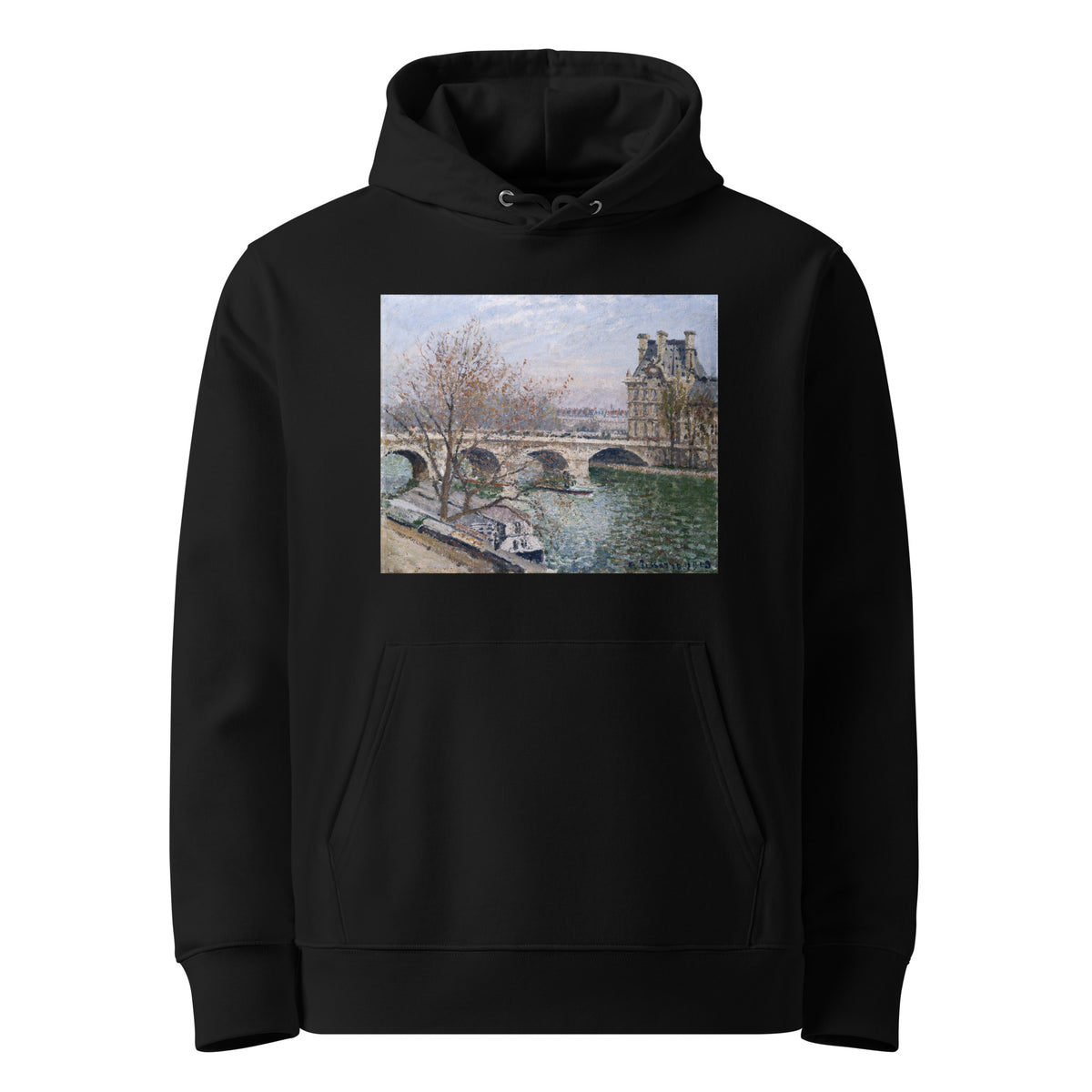 Black Hoodie The Pont Royal And The Pavillon De Flore Premium