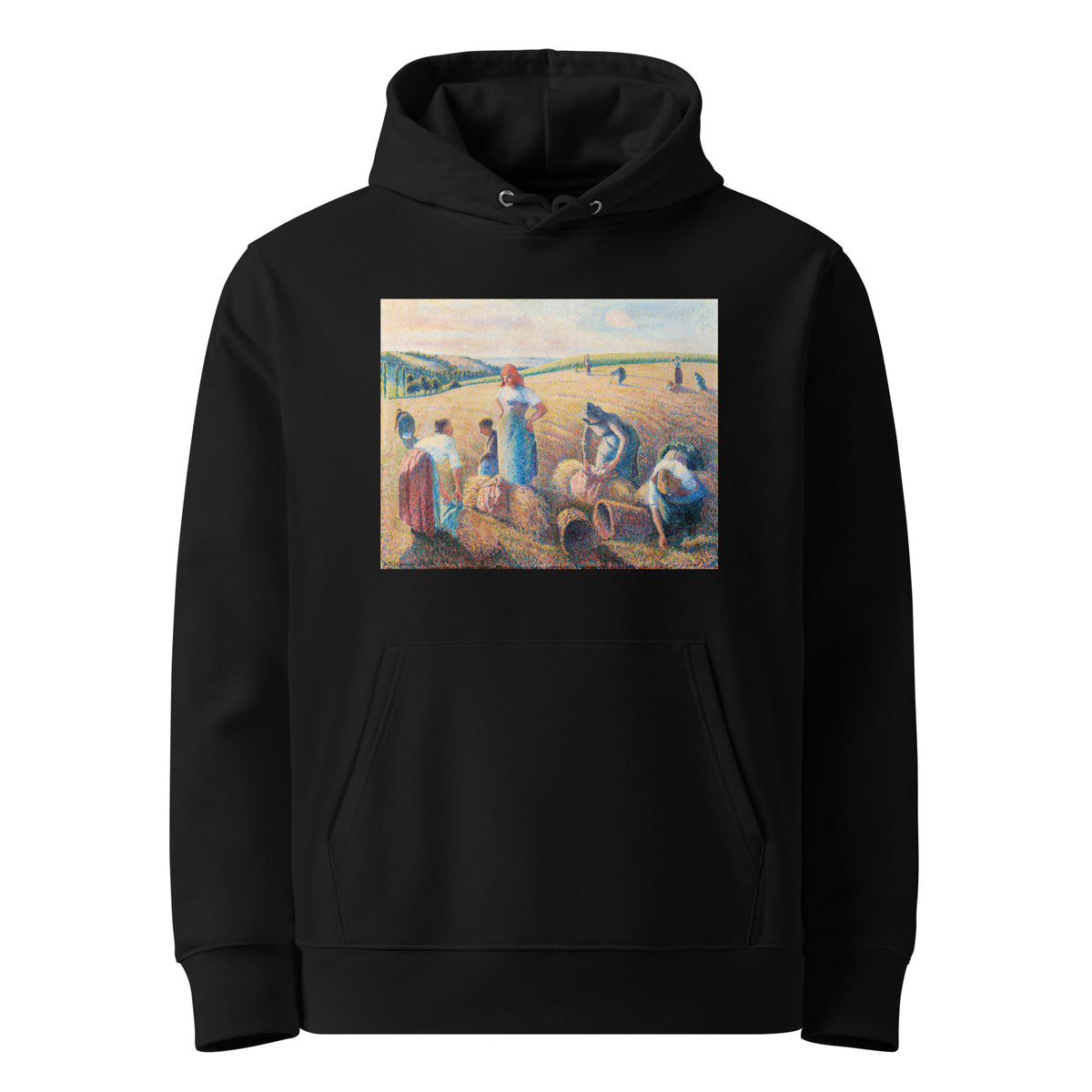 Black Hoodie The Gleaners Painting In High Resolution Premium