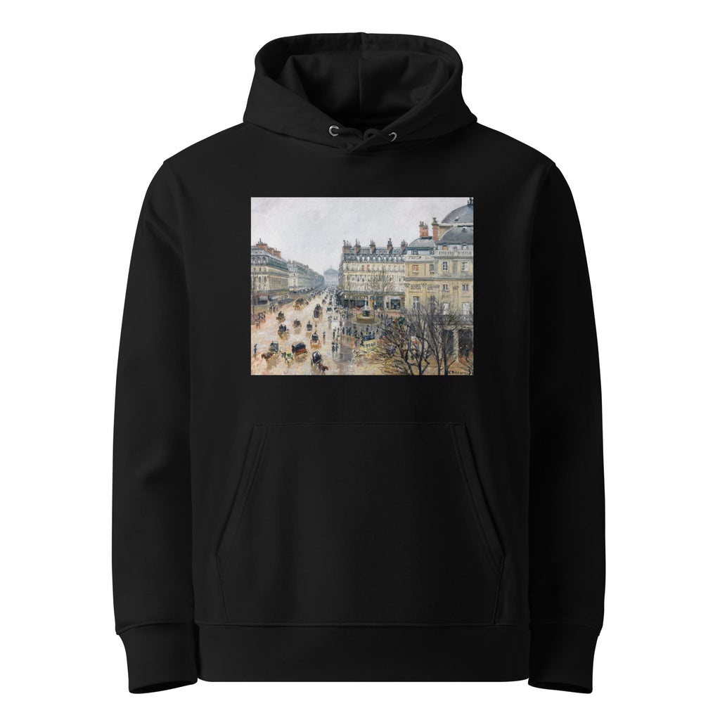 Black Hoodie French Theater Square Paris Painting In High Resolution Premium