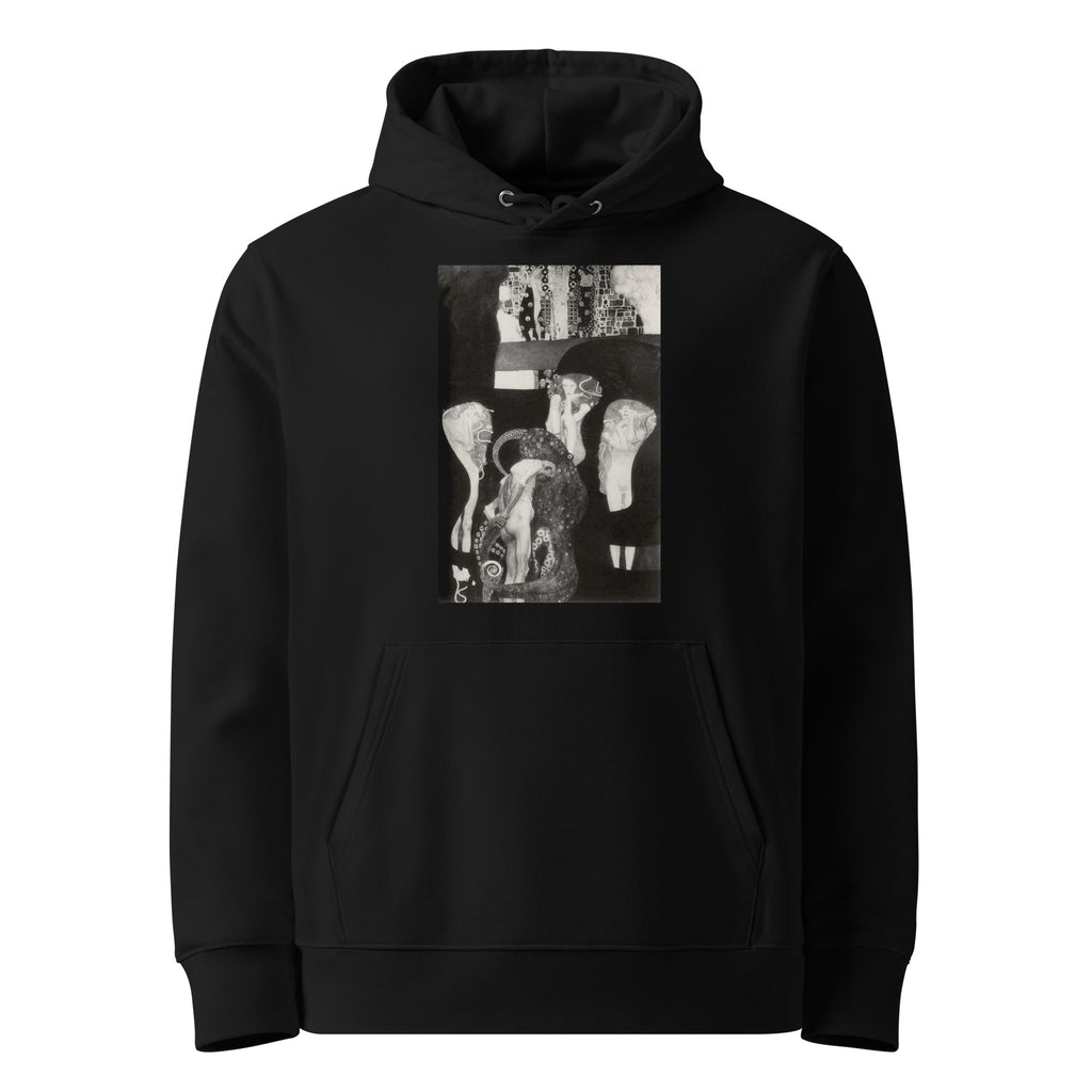 Black Hoodie Gustav Klimt Jurisprudence Famous Painting Premium