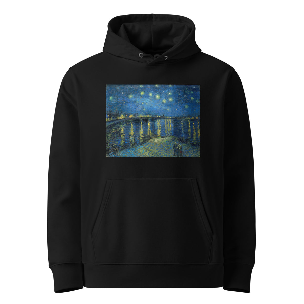 Black Hoodie Starry Night Over The Rhone Vincent Van Gogh 1888 Premium