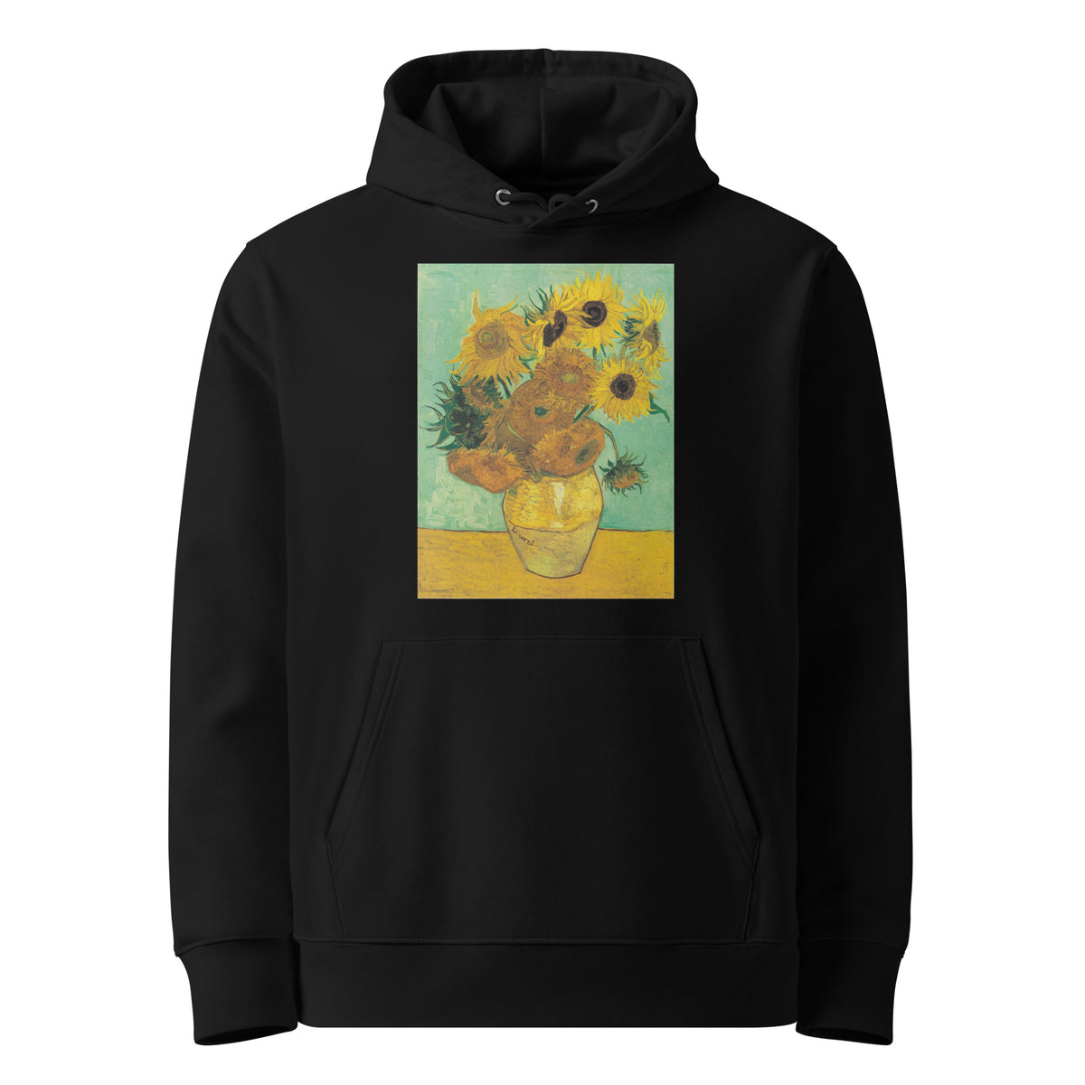 Black Hoodie Twelve Sunflowers In A Vase Vincent Van Gogh 1888 Premium