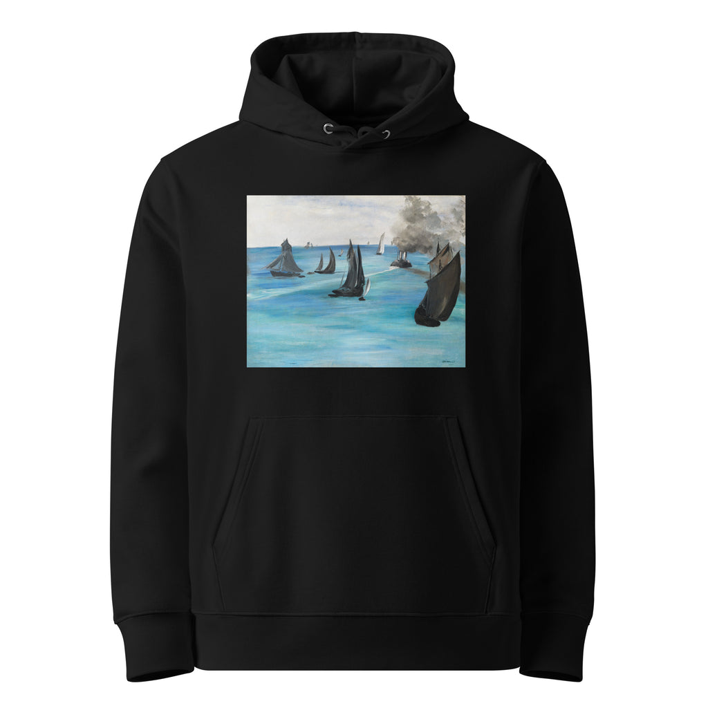 Black Hoodie Sea View Calm Weather Vue De Mer Temps Calme Premium