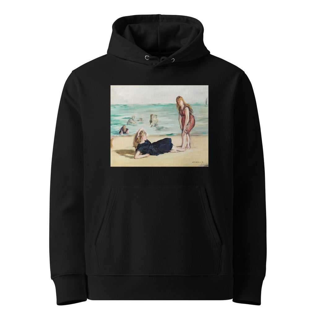 Black Hoodie On The Beach Premium
