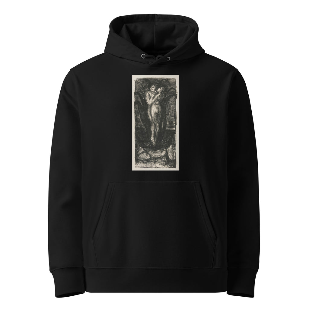 Black Hoodie The Flower Of Love Die Blume Der Liebe 1896 Premium