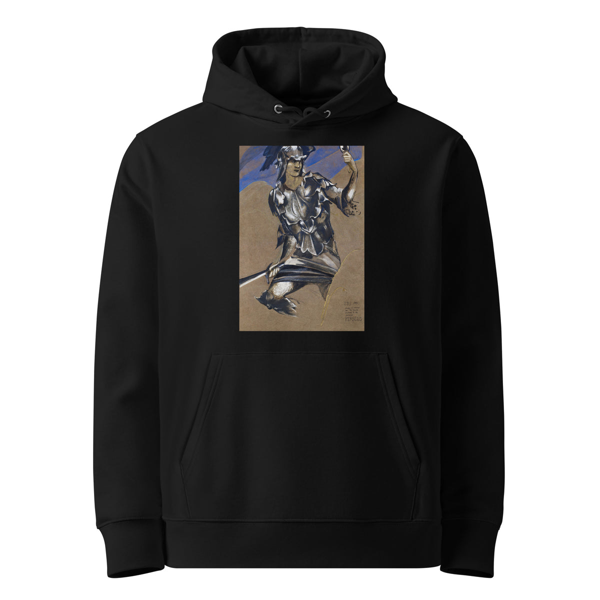 Black Hoodie The Perseus Series - Study Of Perseus In Armour For The Finding Of Medusa Premium