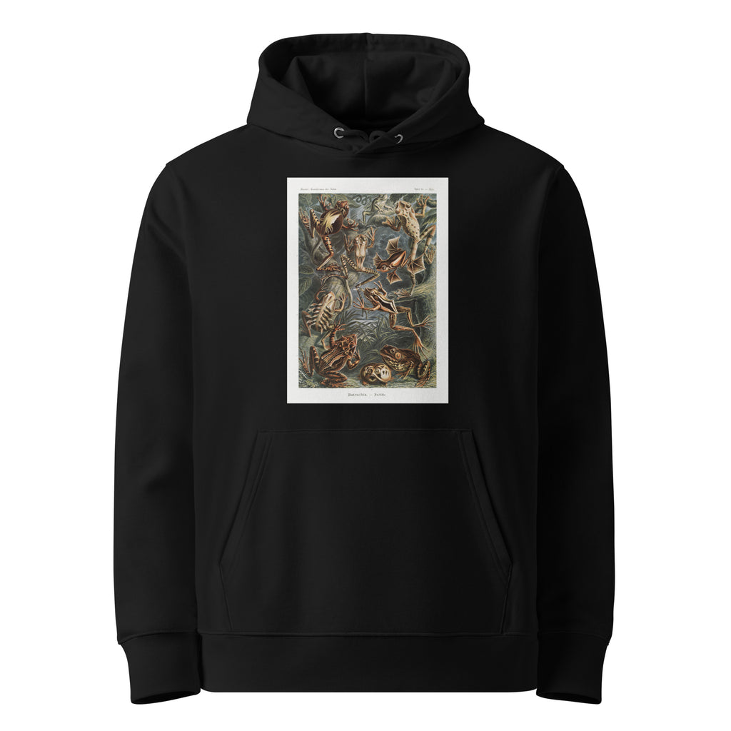 Black Hoodie Batrachia Frosche Premium