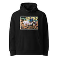 Black Hoodie Cows In Spring Print Premium